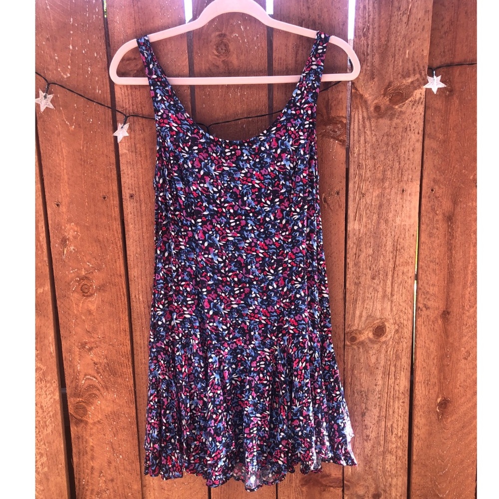 Free People floral dress with ruffle bottom 4